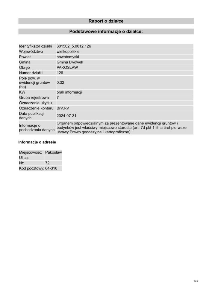 Działka rolno-budowlana Pakosław. Zdjęcie 4