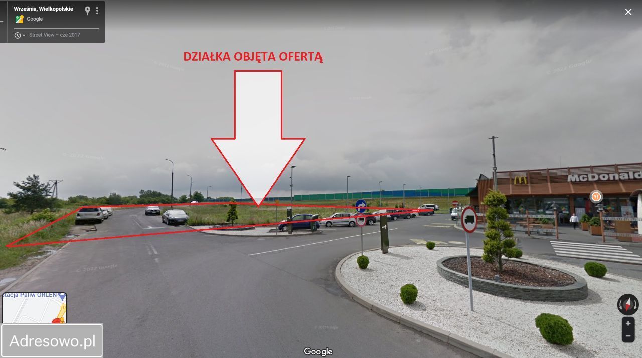 Działka inwestycyjna Września