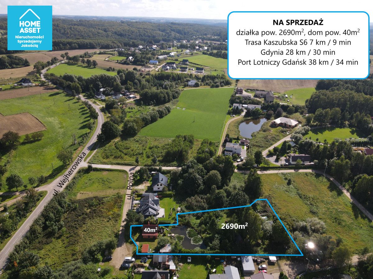 Działka budowlana Milwino, ul. Północna