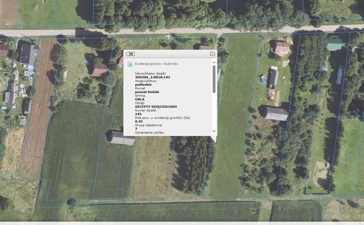 Działka siedliskowa Szczyty-Dzięciołowo. Zdjęcie 3
