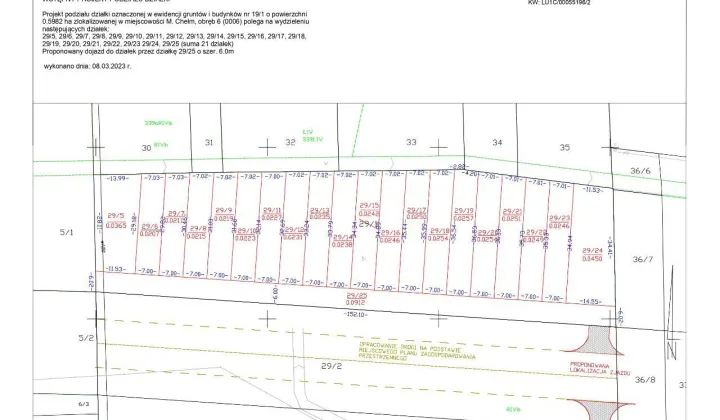 Działka budowlana Chełm, ul. Bursztynowa