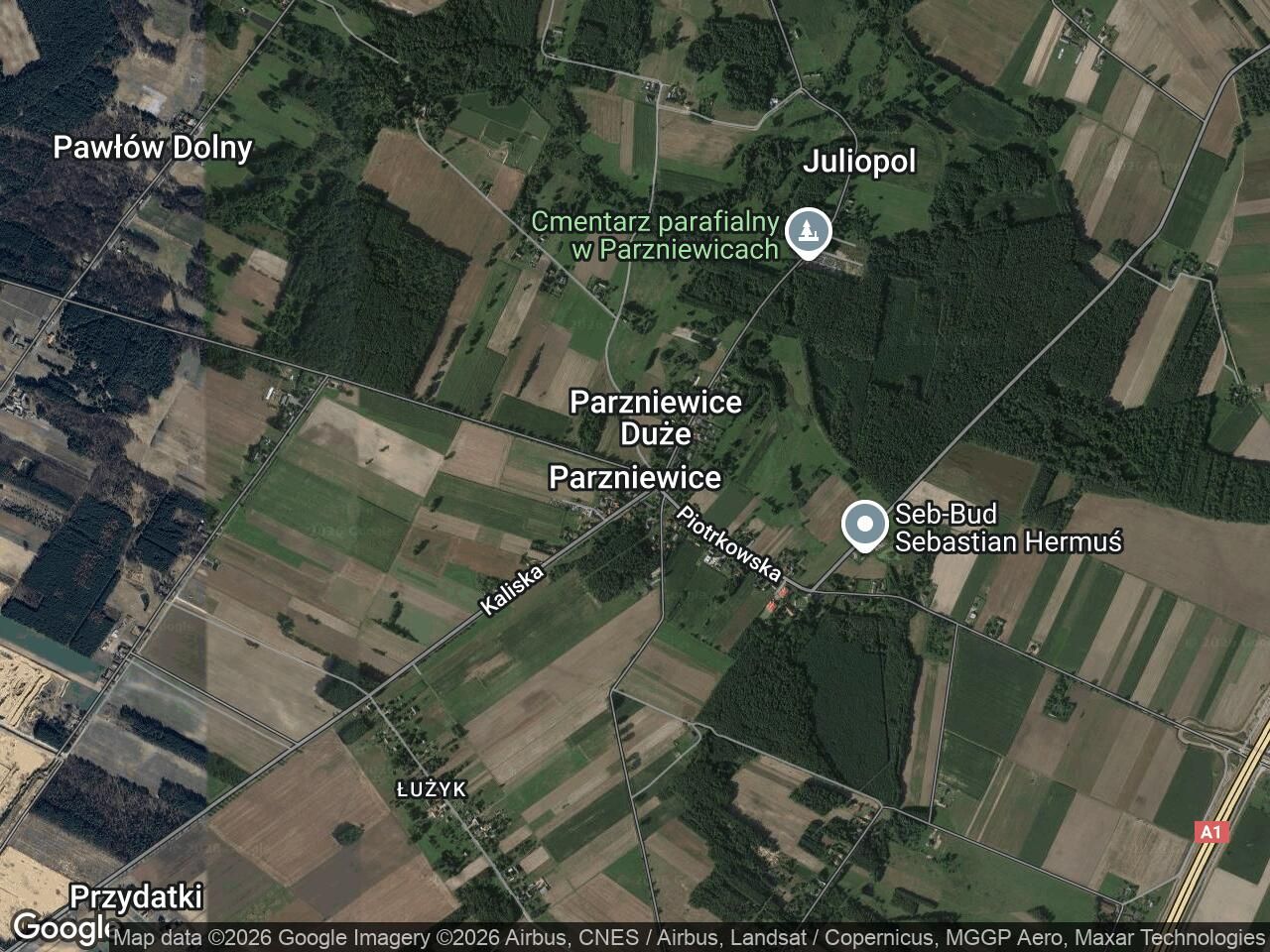 Działka budowlana Parzniewice Parzniewice Duże