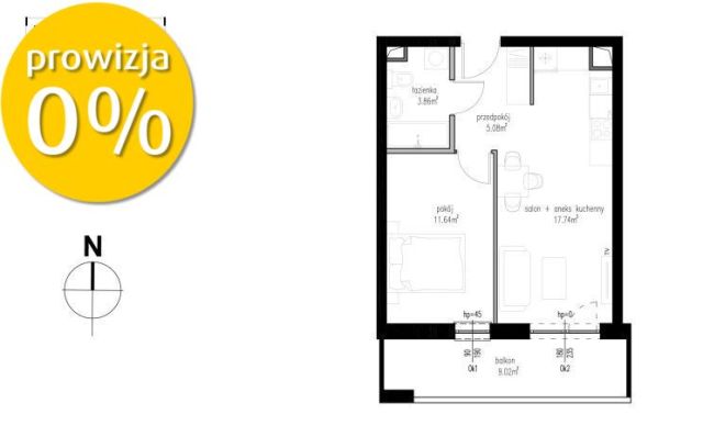 Mieszkanie 2-pokojowe Lublin, ul. Wędrowna. Zdjęcie 4