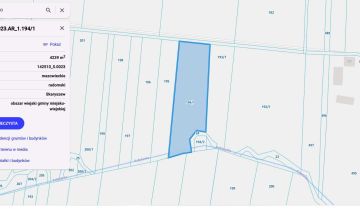 Działka rolna Odechów