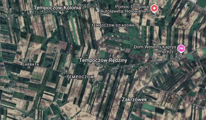 Działka rolna Tempoczów-Rędziny