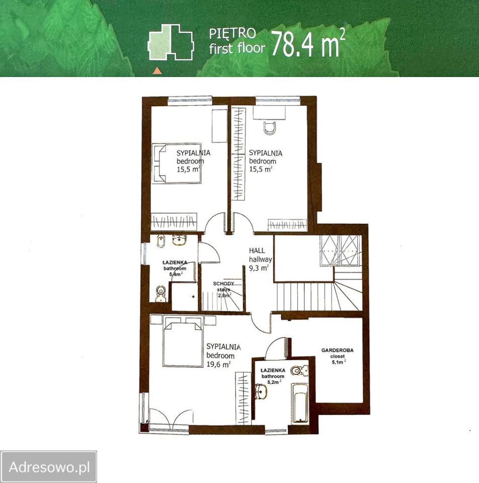 bliźniak, 5 pokoi Bielawa. Zdjęcie 9