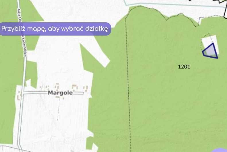 Działka leśna Margole. Zdjęcie 2