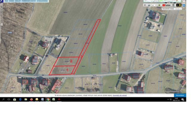 Działka budowlana Lędziny Zamoście, ul. Partyzantów. Zdjęcie 1