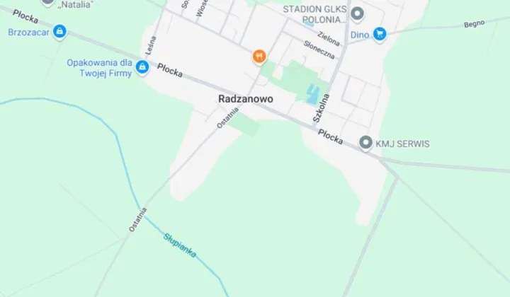 Działka budowlana Radzanowo