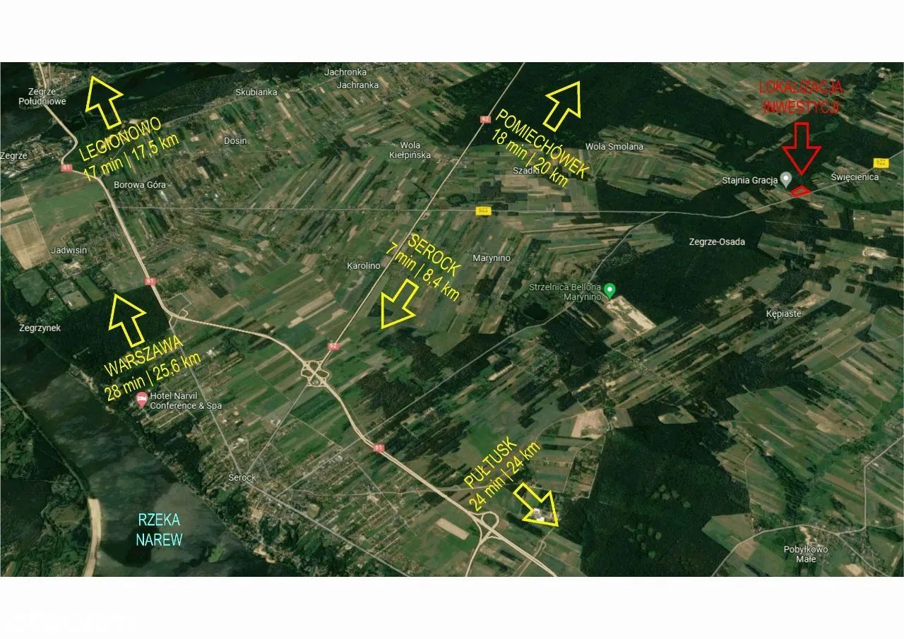 Działka budowlana Zalesie Borowe. Zdjęcie 5