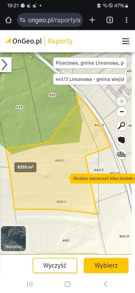 Działka rolno-budowlana Pisarzowa. Zdjęcie 5