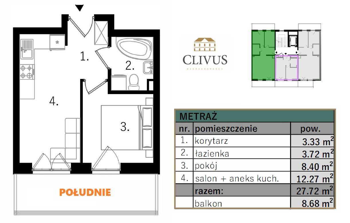Mieszkanie 2-pokojowe Lublin Ponikwoda. Zdjęcie 14