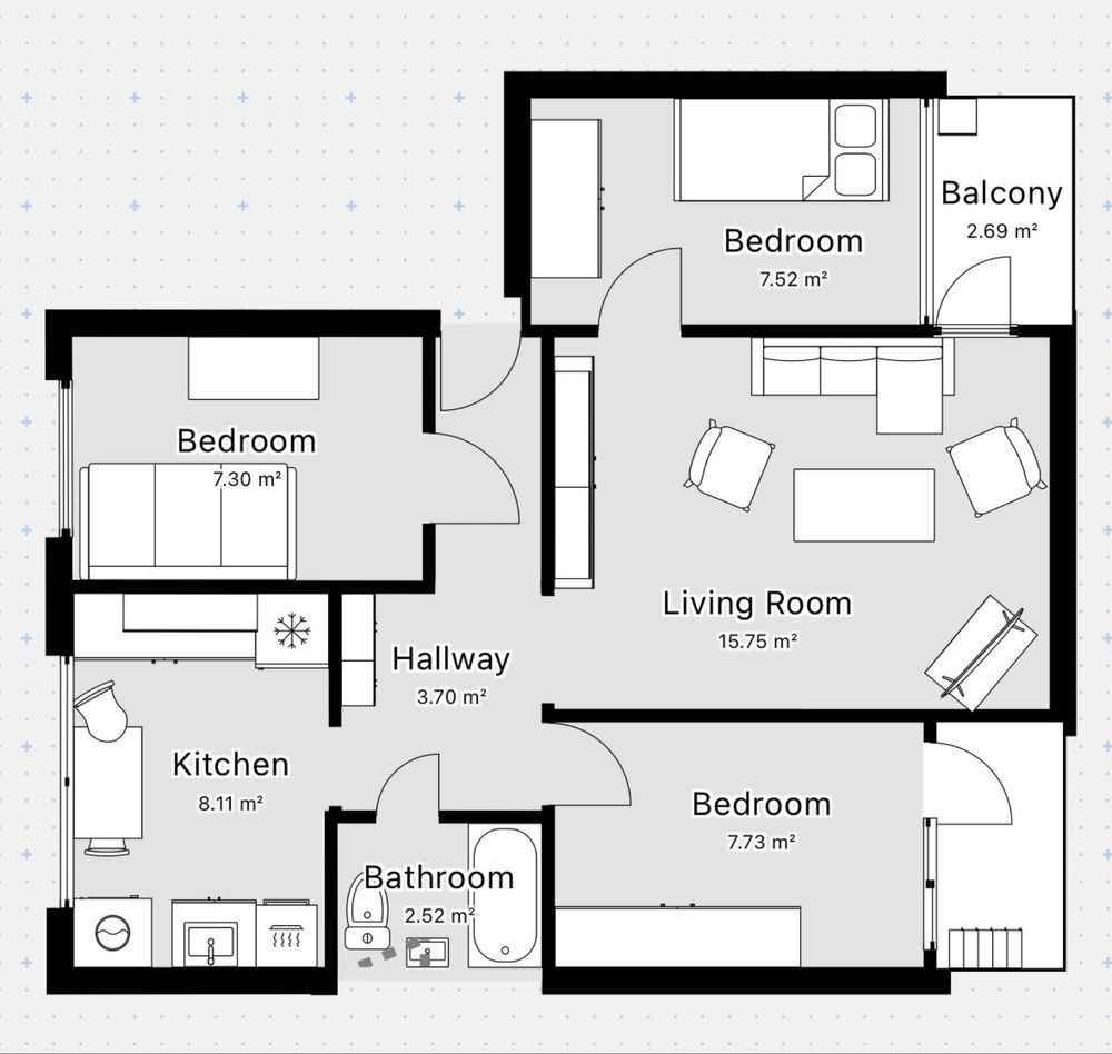 Mieszkanie 4-pokojowe Łobez, ul. Komuny Paryskiej. Zdjęcie 8