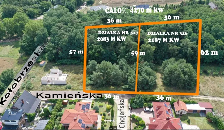 Działka budowlana Gorzów Wielkopolski, ul. Chojeńska