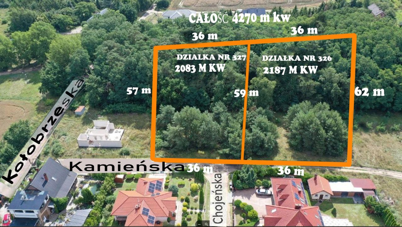 Działka budowlana Gorzów Wielkopolski, ul. Chojeńska