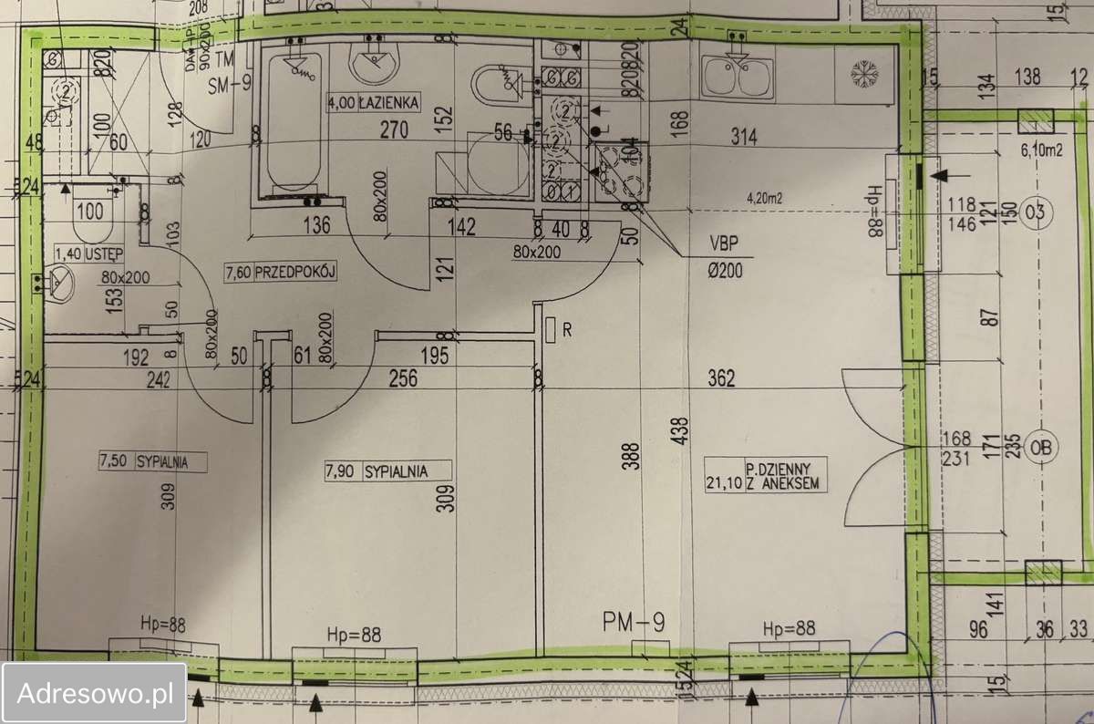 Mieszkanie 3-pokojowe Zielona Góra Jędrzychów, ul. Ignacego Łukasiewicza. Zdjęcie 18