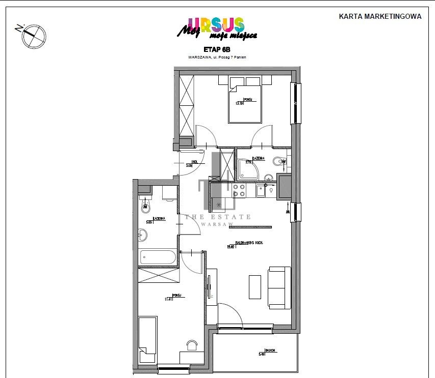 Mieszkanie 3-pokojowe Warszawa Ursus, ul. Herbu Oksza. Zdjęcie 19