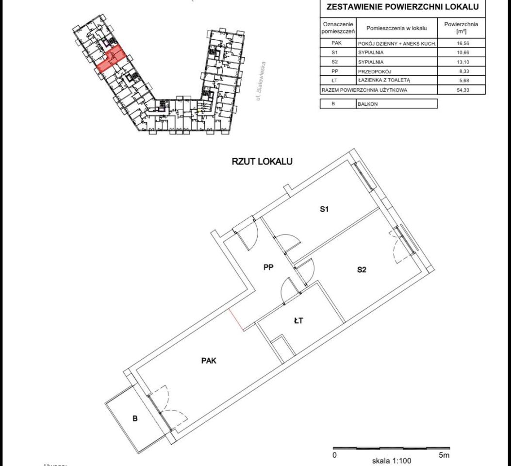 Mieszkanie 3-pokojowe Wrocław Popowice, ul. Białowieska Port Popowice. Zdjęcie 8