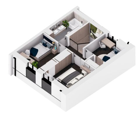 dom szeregowy, 4 pokoje Nowe Mostki. Zdjęcie 5