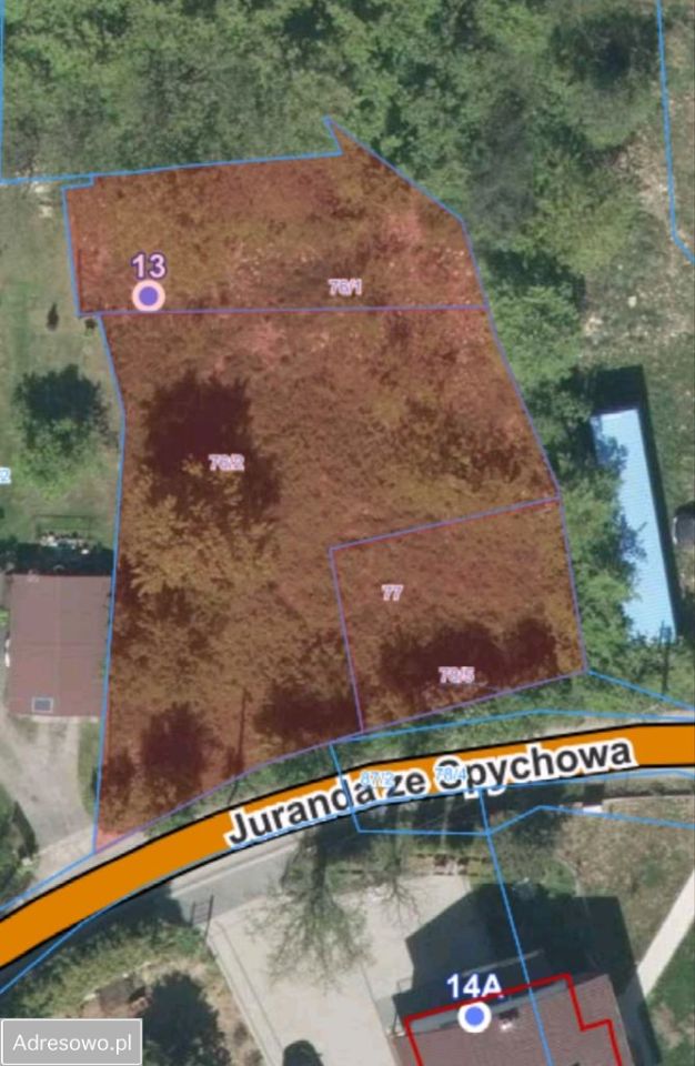 Działka inwestycyjna Kraków Tyniec, ul. Juranda ze Spychowa. Zdjęcie 3