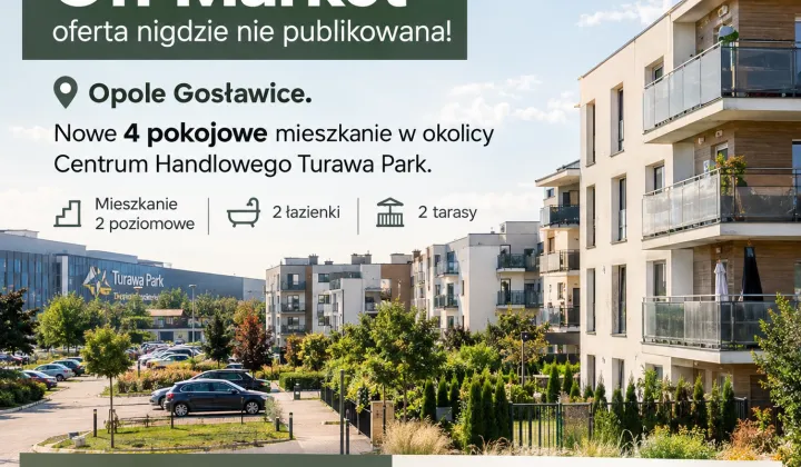 Mieszkanie 4-pokojowe Opole Gosławice, ul. Górna