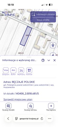 Działka budowlana Ręczaje Polskie. Zdjęcie 1