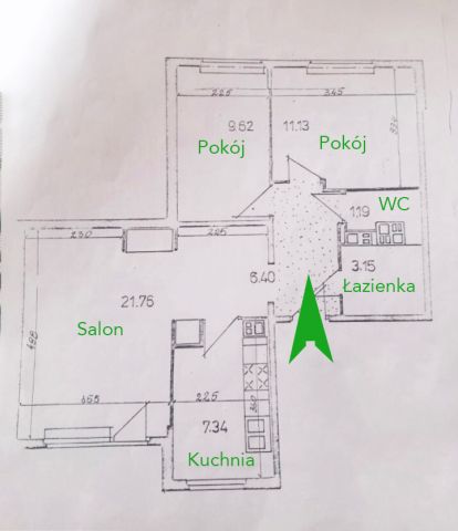 Mieszkanie 3-pokojowe Warszawa Ursynów, ul. Związku Walki Młodych. Zdjęcie 2