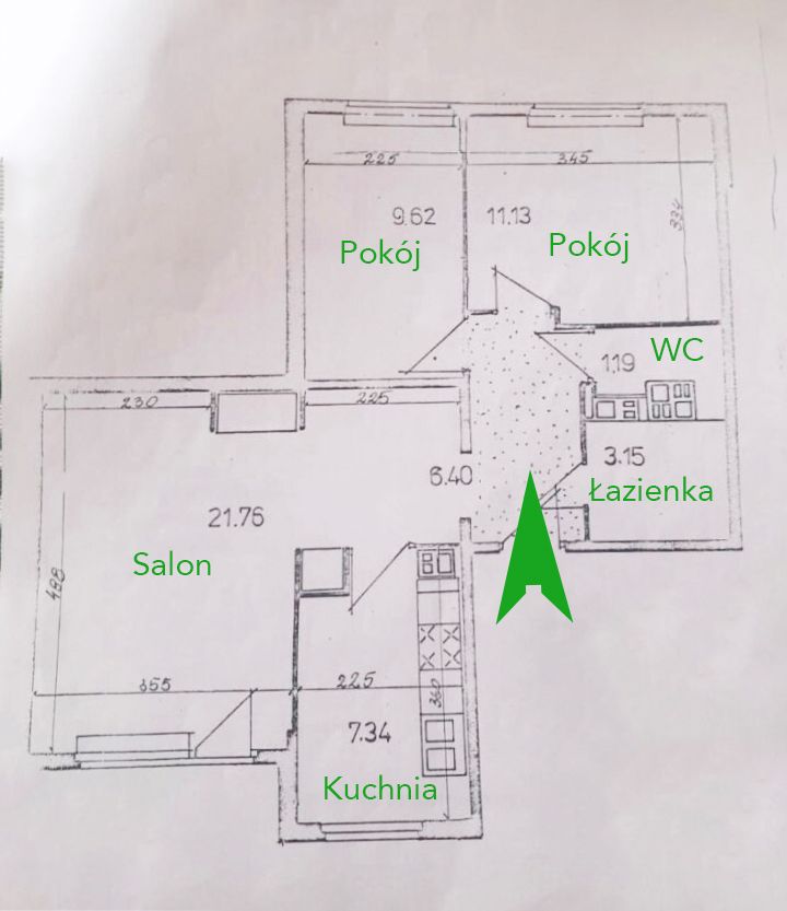 Mieszkanie 3-pokojowe Warszawa Ursynów, ul. Związku Walki Młodych. Zdjęcie 2