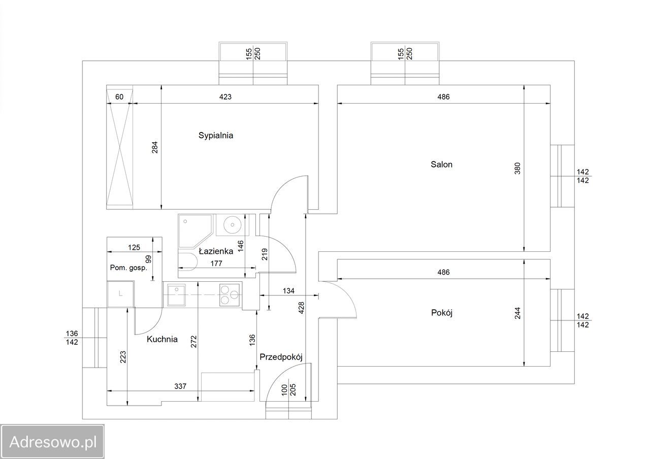 Mieszkanie 3-pokojowe Katowice Koszutka, ul. Alfonsa Górnika. Zdjęcie 20