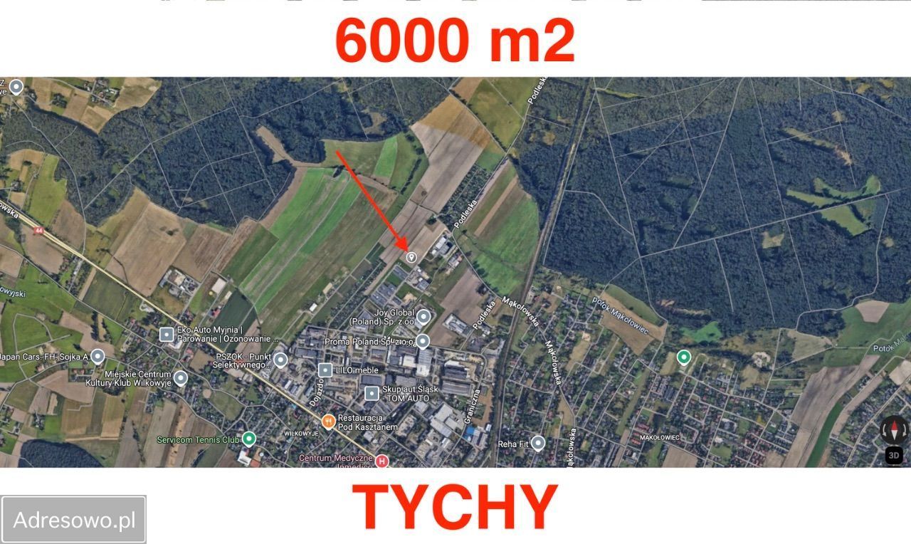 Działka rolno-budowlana Tychy Wilkowyje, ul. Podleska. Zdjęcie 2