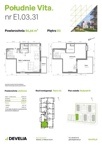 Mieszkanie 4-pokojowe Gdańsk Orunia Górna, ul. Kazimierza Wielkiego. Zdjęcie 7