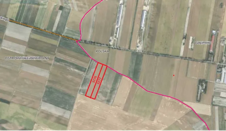Działka rolna Ostrów Lubelski Dzielnica Lubelska, ul. Poniatowskiego