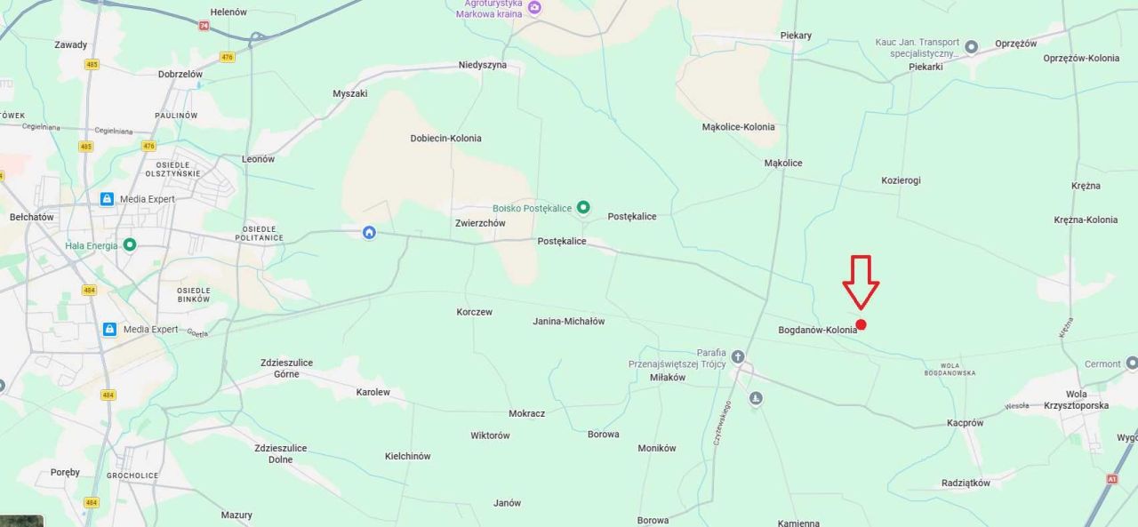 Działka rolna Bogdanów-Kolonia. Zdjęcie 6