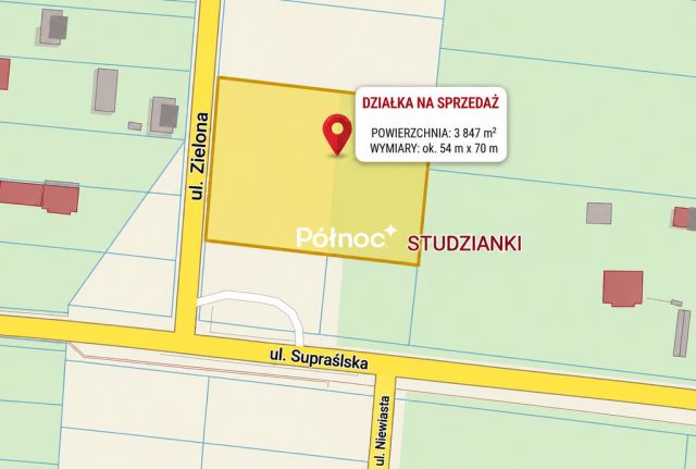 Działka budowlana Studzianki. Zdjęcie 4