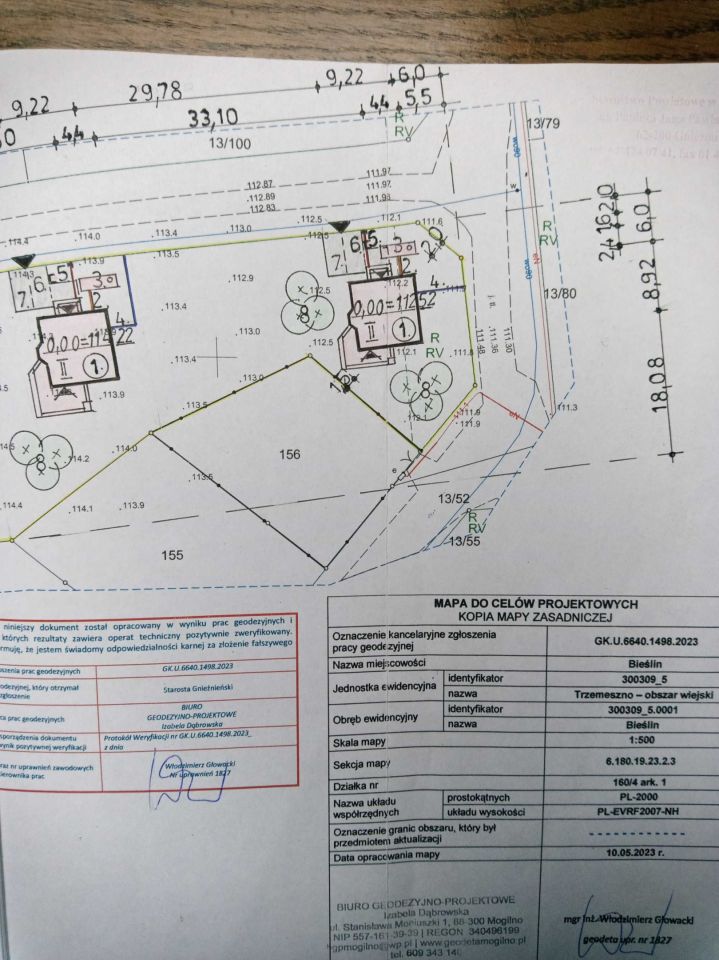Działka budowlana Bieślin. Zdjęcie 4