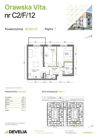 Mieszkanie 3-pokojowe Wrocław Ołtaszyn, ul. Orawska. Zdjęcie 8