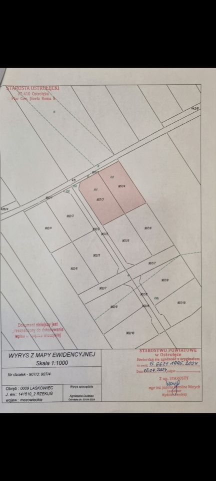 Działka budowlana Laskowiec Podkoszary, ul. Energetyczna. Zdjęcie 2