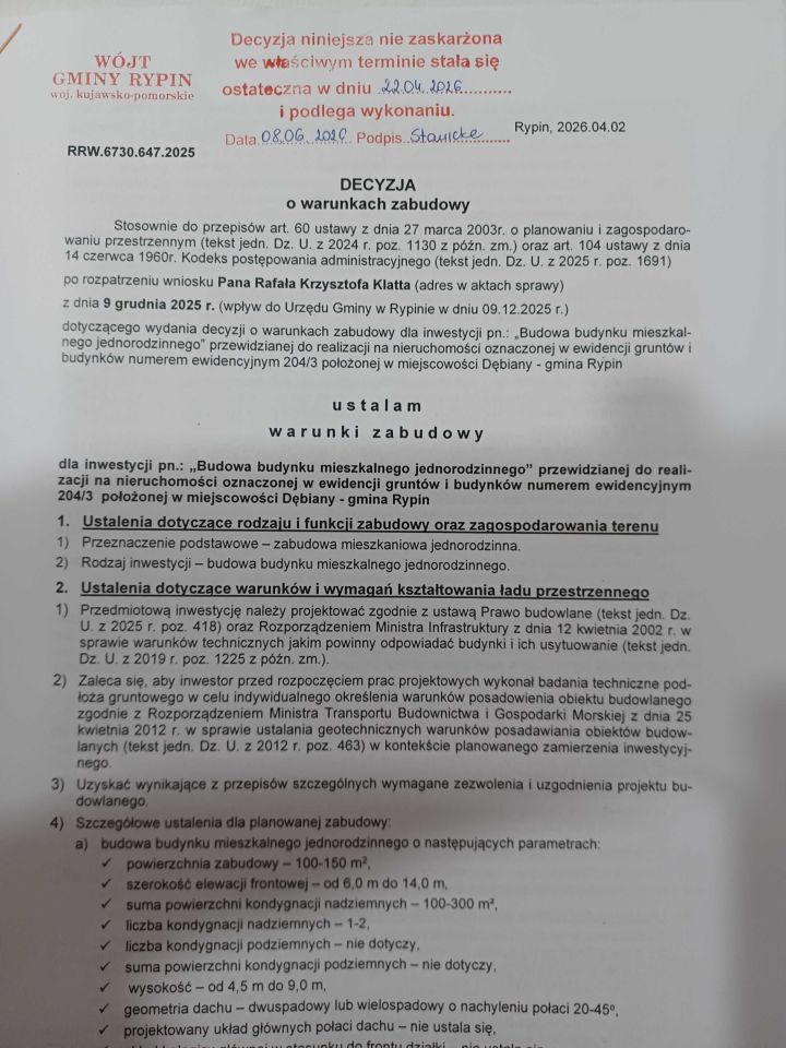 Działka budowlana Dębiany. Zdjęcie 4