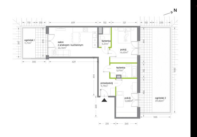 Mieszkanie 3-pokojowe Kraków Krowodrza, ul. Żabiniec. Zdjęcie 7