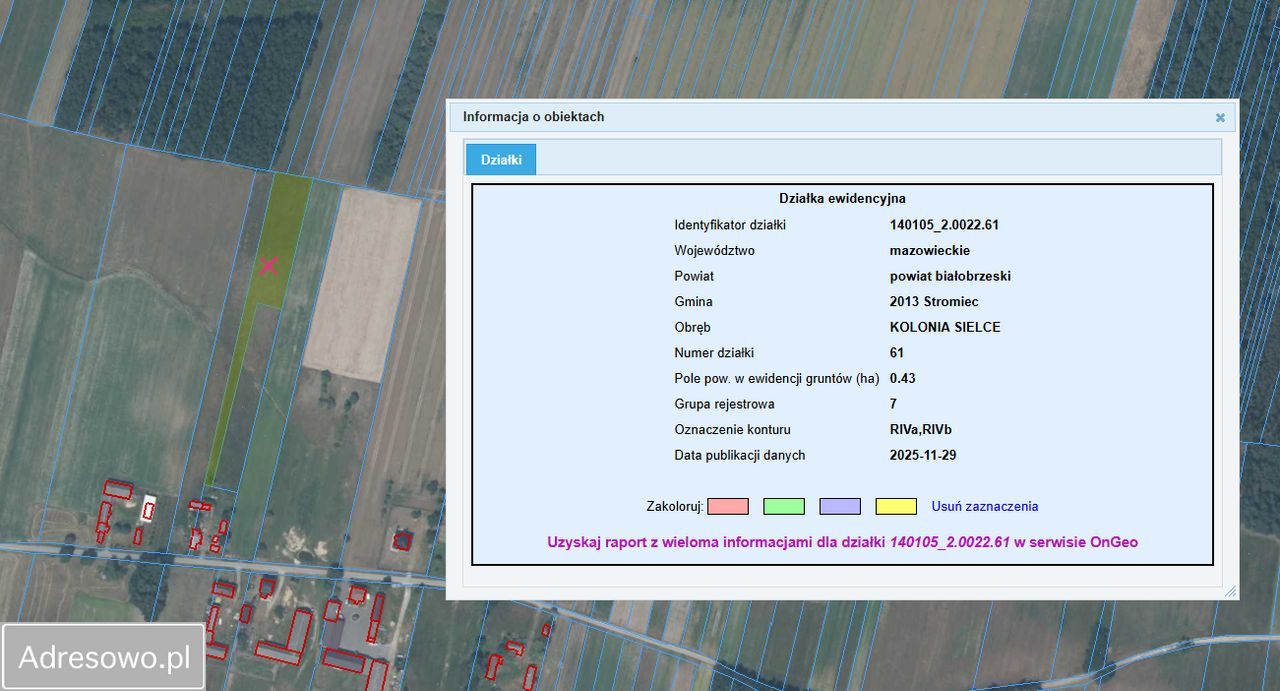 Działka rolna Kolonia Sielce. Zdjęcie 2
