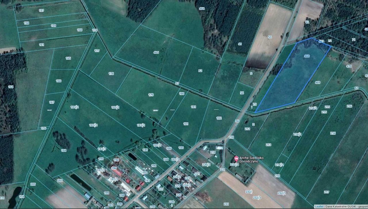 Działka rolna Gorodczyno