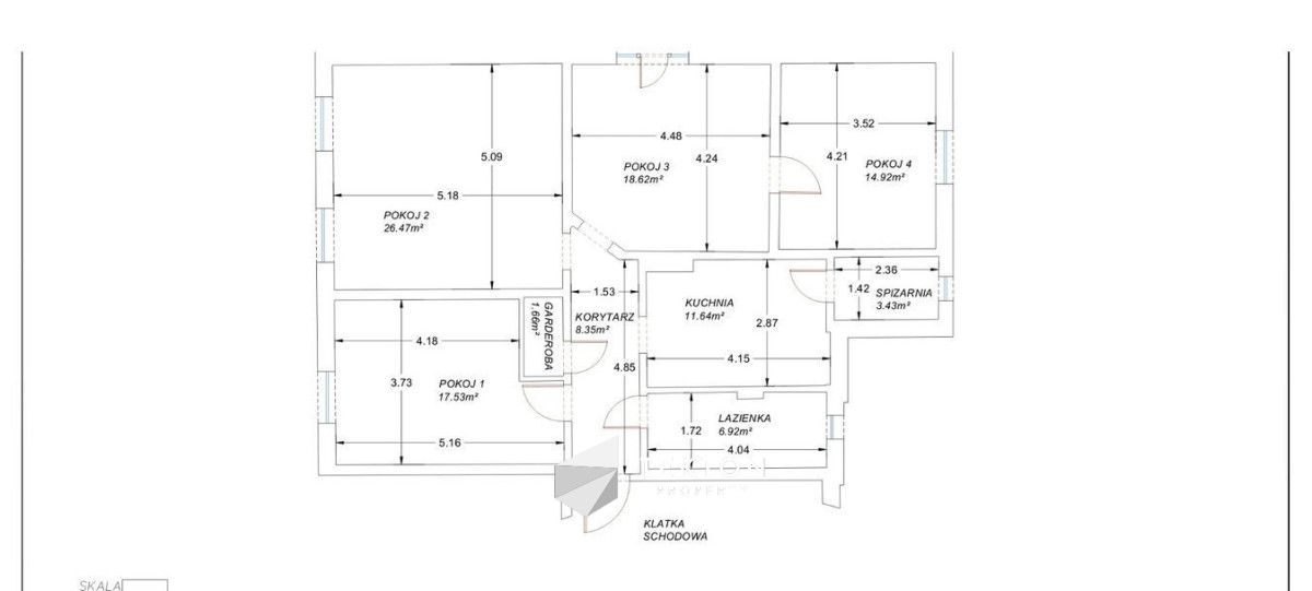 Mieszkanie 4-pokojowe Gdańsk Oliwa, al. Grunwaldzka. Zdjęcie 26