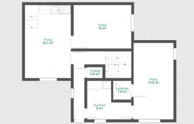 dom wolnostojący, 6 pokoi Łódź, ul. Stanisława Wyspiańskiego. Zdjęcie 20