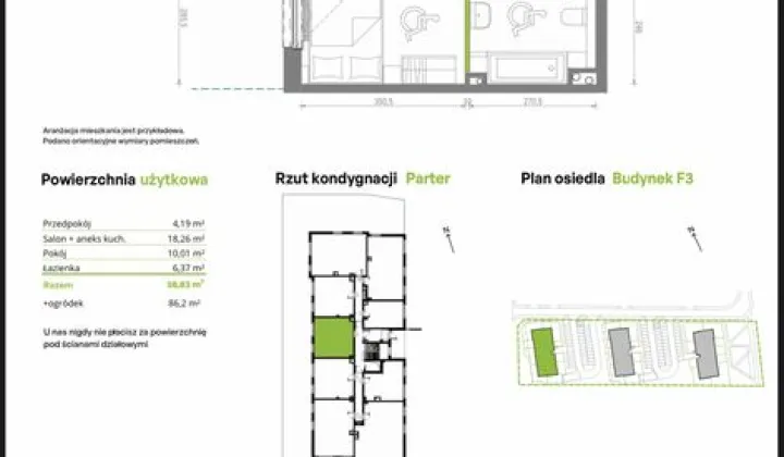 Mieszkanie 2-pokojowe Gdańsk Orunia Górna, ul. Kazimierza Wielkiego
