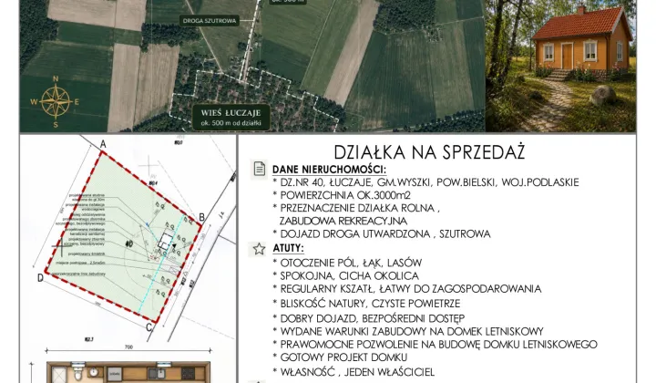Działka rolna Łuczaje