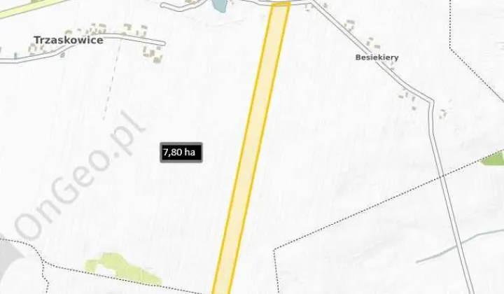 Działka rolna Trzaskowice