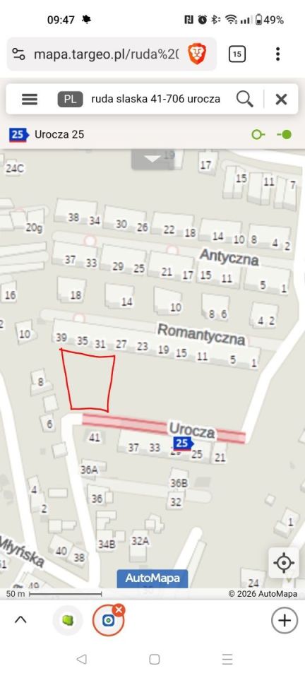 Działka budowlana Ruda Śląska Halemba