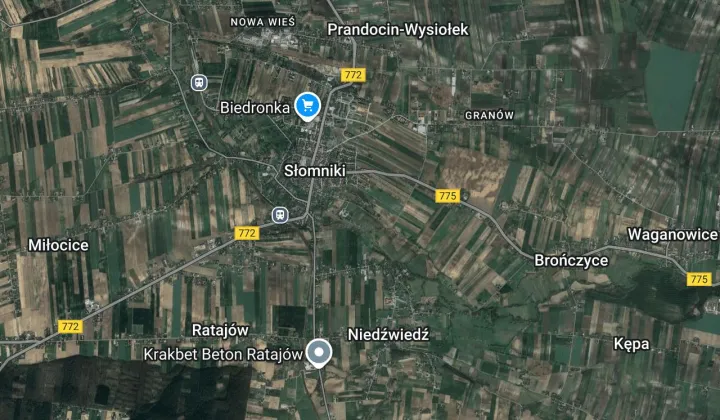 Działka inwestycyjna Słomniki Kwietnica, ul. Niecała