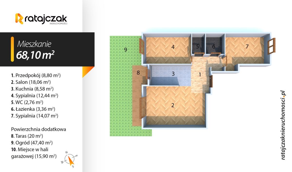 Mieszkanie 3-pokojowe Rumia, ul. Dębogórska. Zdjęcie 20