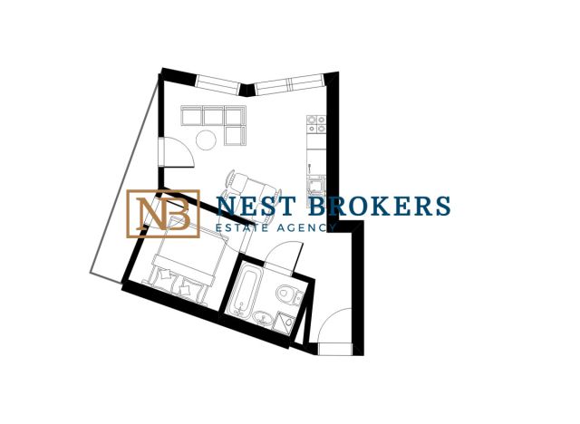 Mieszkanie 2-pokojowe Kraków Śródmieście, ul. Mogilska. Zdjęcie 5